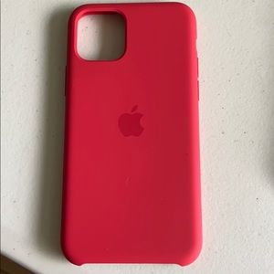 Barely Used Red Apple IPhone 11 Pro Phone Case